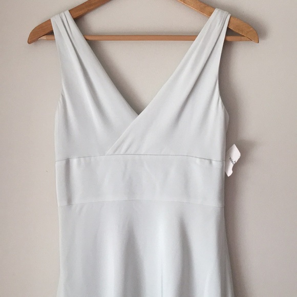 J. Crew Silver Silk Tricotine Dress Size 2 NWT - Picture 5 of 6